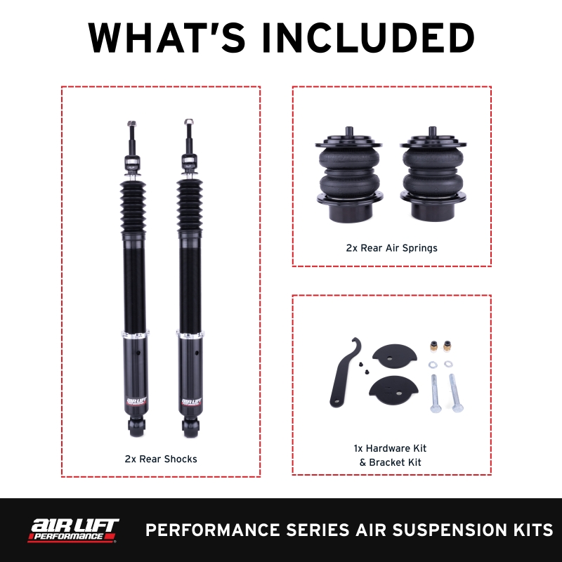 Audi S5 Coilover Suspension Kit - Rear - Air Lift - Air Lift Performance 76505 - `08-`17